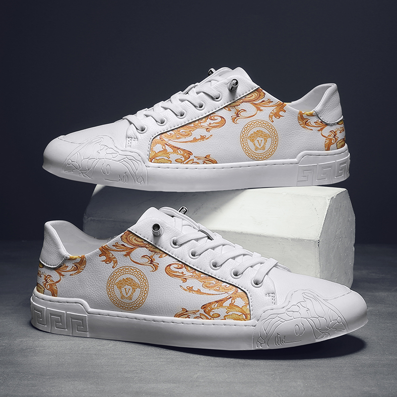 Trendy Summer Collection: Luxury White Athletic Shoes with Elegance by Top Male Apparel Line