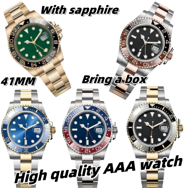 Top men's mechanical automatic watch 41mm, 2813 sports watch, luminous/sapphire/waterproof dial, fashionable designer watch
