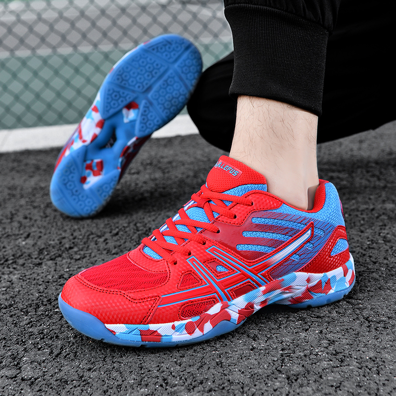 Casual badminton shoes for men and women same style for sports training shock absorption comfortable wear resistant non slip fashionable and versatile