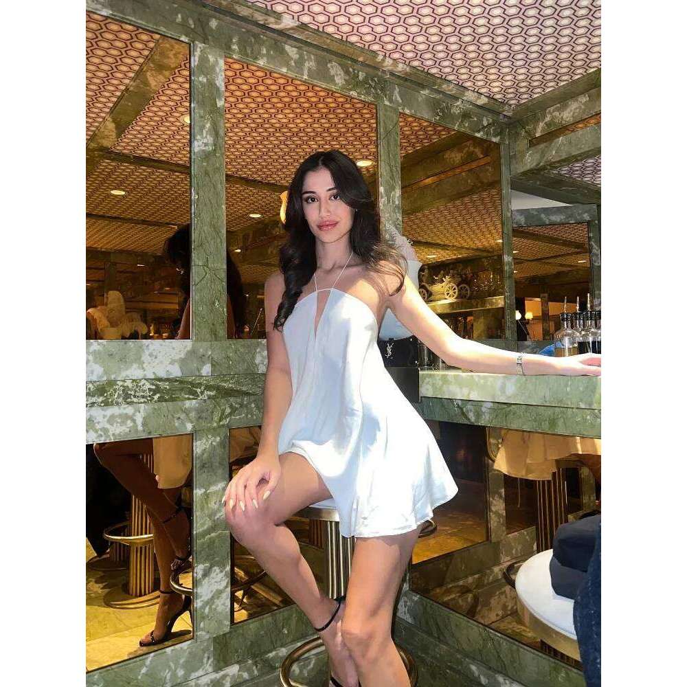 hoodie Sexy Hollow Halter Backless Mini Dress Women's Elegant Sleeveless Loose Solid Street Vestidos Female Beach Vacation Gowns jacket
