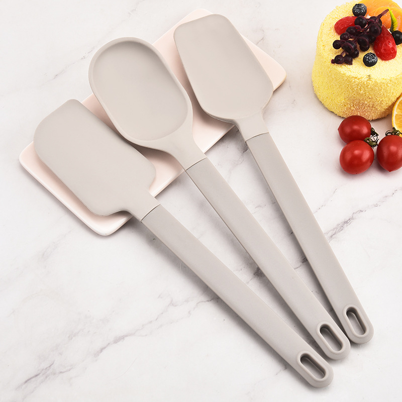 Durable High Heat Resistant Silicon Scraping Utensils Kit for Home Cooking & Baking three-piece set