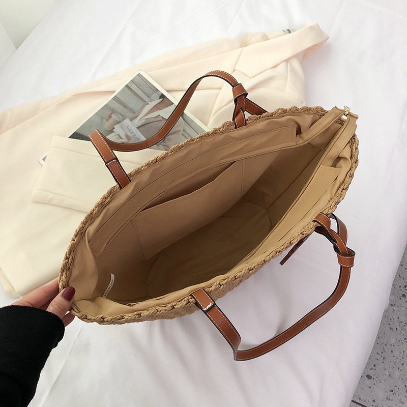 Hot Free shipping designer bags for womens Shoulder beige khaki Summer new shoulder bag fashion woven bag