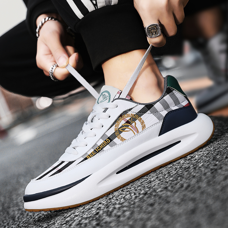 Men's shoes dad shoes 2025 new men's casual shoes light luxury explosive models spring and summer breathable sports fabric