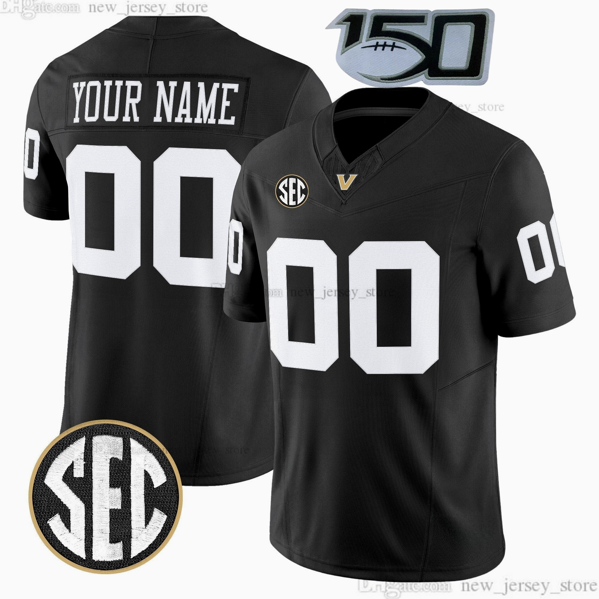 2025 Custom S6XL New Football Jersey 2 Diego Pavia 9 Eli Stowers 11 Bryan Longwell 1 CJ Taylor 28 Sedrick Alexander 6 Jay Cutler 5 Richie Hoskins Stit