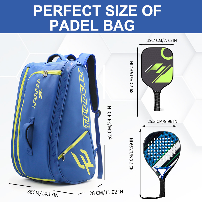 Tennis Bag and Racketball Bag - Tennis Bags for Women and Men to Hold Tennis Racket, Racquetball Racket, Pickleball Paddles and Other Equipment or Gea