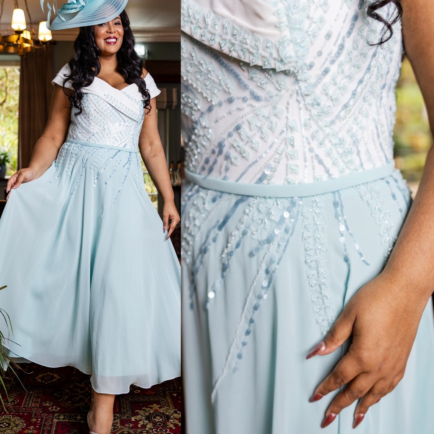 2025 Plus Size Light Sage A-line Mother Of Bride Dresses Beaded Chiffon Portrait Evening Party Mama's Dress Vintage Birthday Wedding Guest Groom 