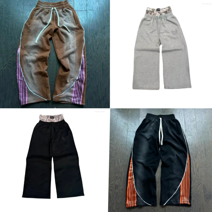 Men's Pants Y2k Fashion Stripes Vintage Harajuku Hip Hop Men Women Jogger Drawstring Sweatpants Oversize Cargo Trousers Streetwear