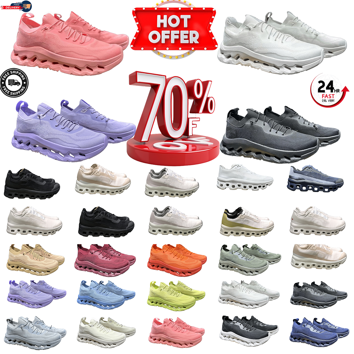 Vibrant shoes Cloud 6 shoes X4 shoes Void 1 M shoes big size 46 47 Cloudtilt shoes low top fly woven mesh fabric Lightweight Sport Outdoor