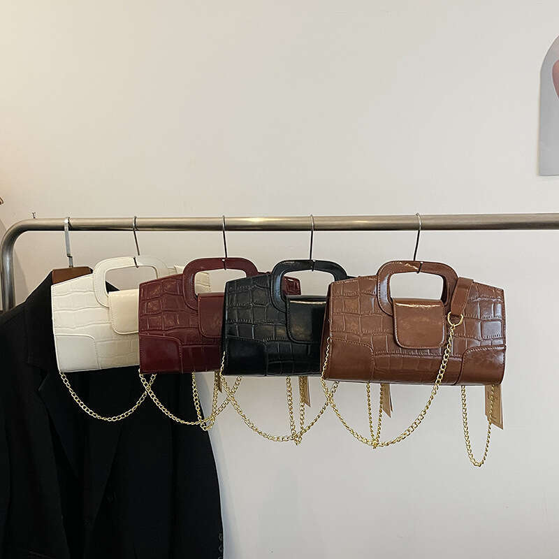 Niche Bags Designer Crocodile Texture Handbag for Women 2025 Summer Trend Versatile Elegant Chain Shoulder Crossbody Bag