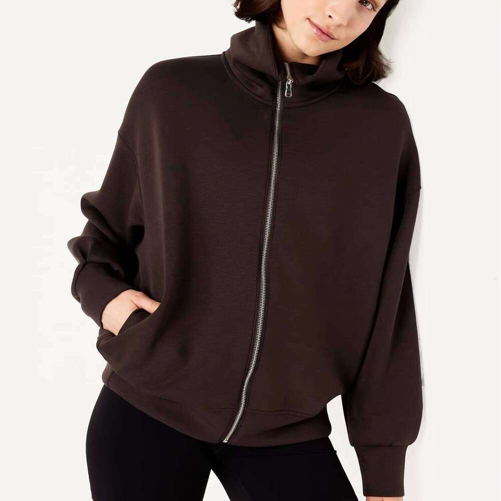 Women's 100% Cotton French Terry Hoodie Oversized Zip-up Streetwear Custom Embroidery 3D Printed Fleece Hooded Collar