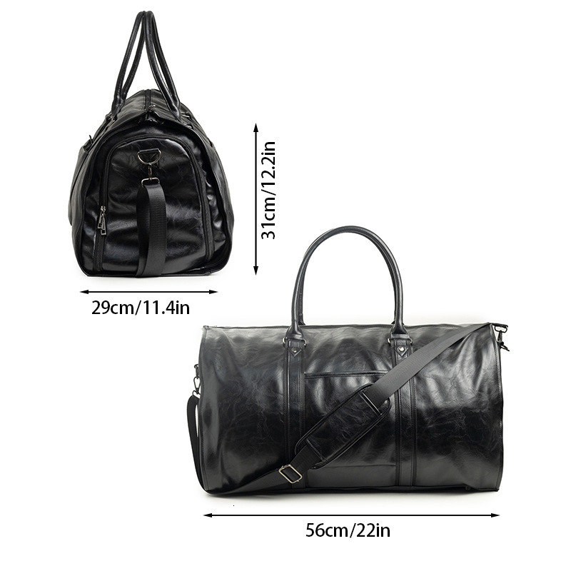 Free shipping designer In Stock Travel Bag Leather Clothing Luggage Bag Retro Large Capacity Handbag Business Suit Bag