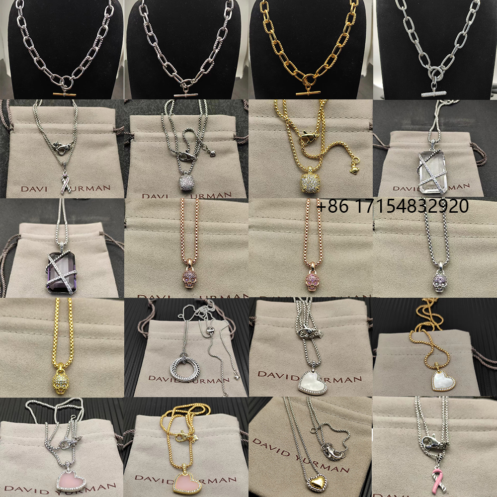 2025 New DY Classical Style Pendant Necklace Exquisite Diamond Elegant and Delicate Jewelry Suitable for Any Occasion, Both Men and Women Can Wear