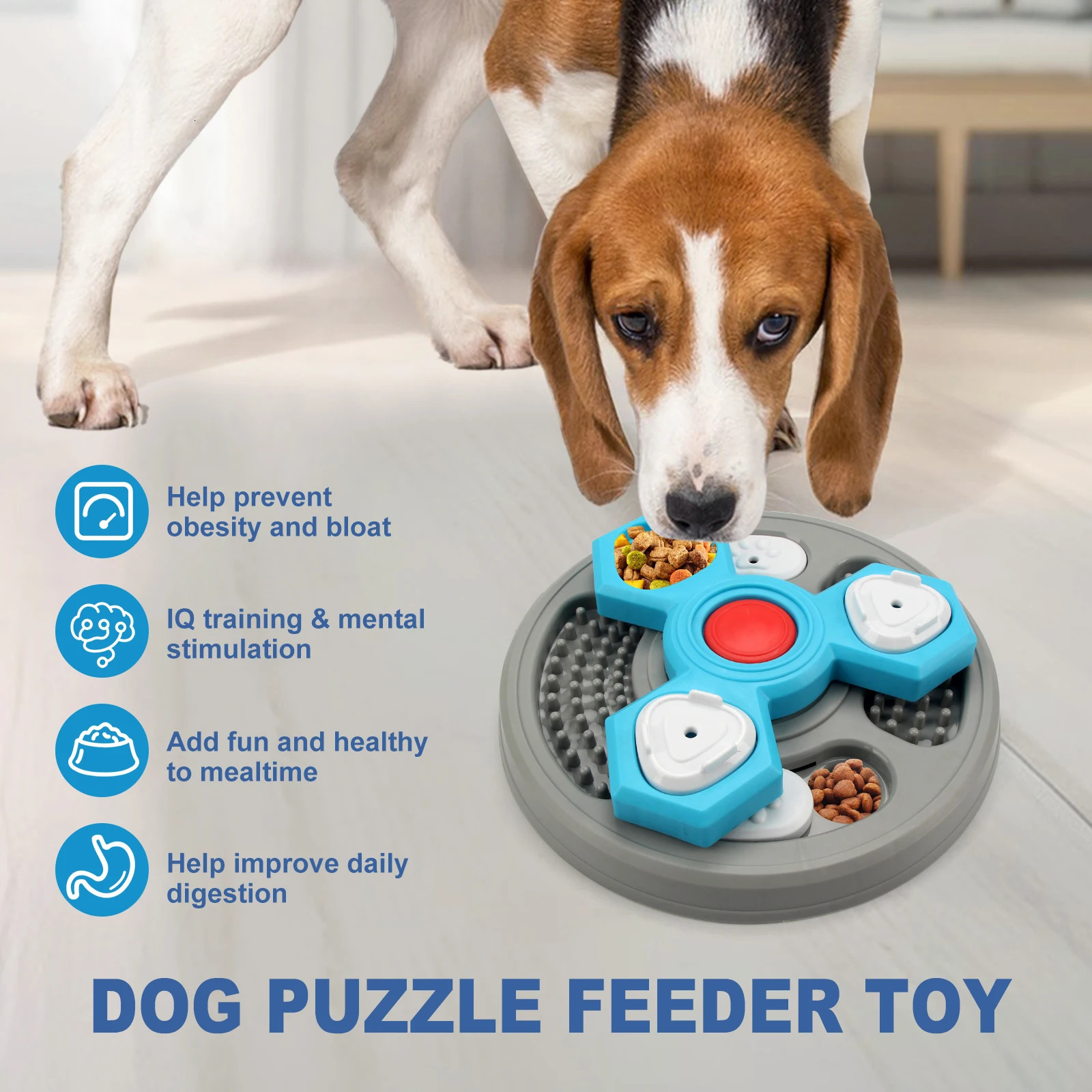 2-Layers Dog Puzzle Toys Slow Feeder Food Dispenser Interactive Increase Puppy IQ Anti-Choking Tableware Dog Licking Plates 250813