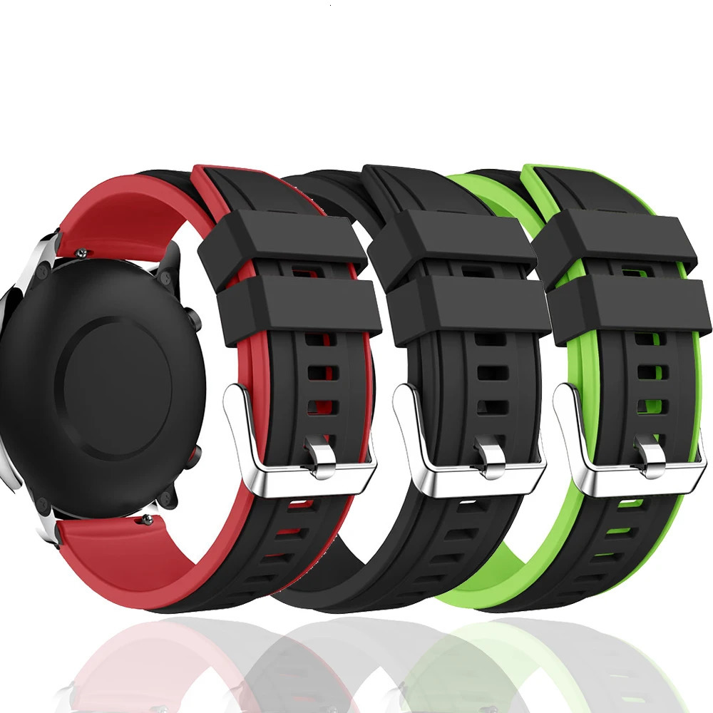 Silicone 22mm strap For GT 2 3 4 mm WristStrap For Watch 4 /3 GT4 GT2 Pro GT2e SE Magic2 Bracelet Band 250818