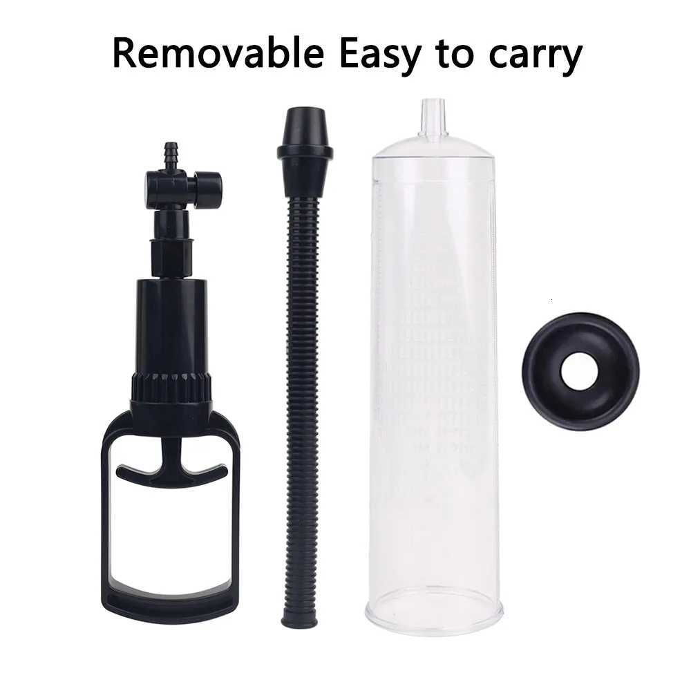 Suit Vacuum Penis Pump with Measurement Scale - Male Enlargement Trainer Cock Extender Erection Enhancer Adult Toy for Men XJ250819