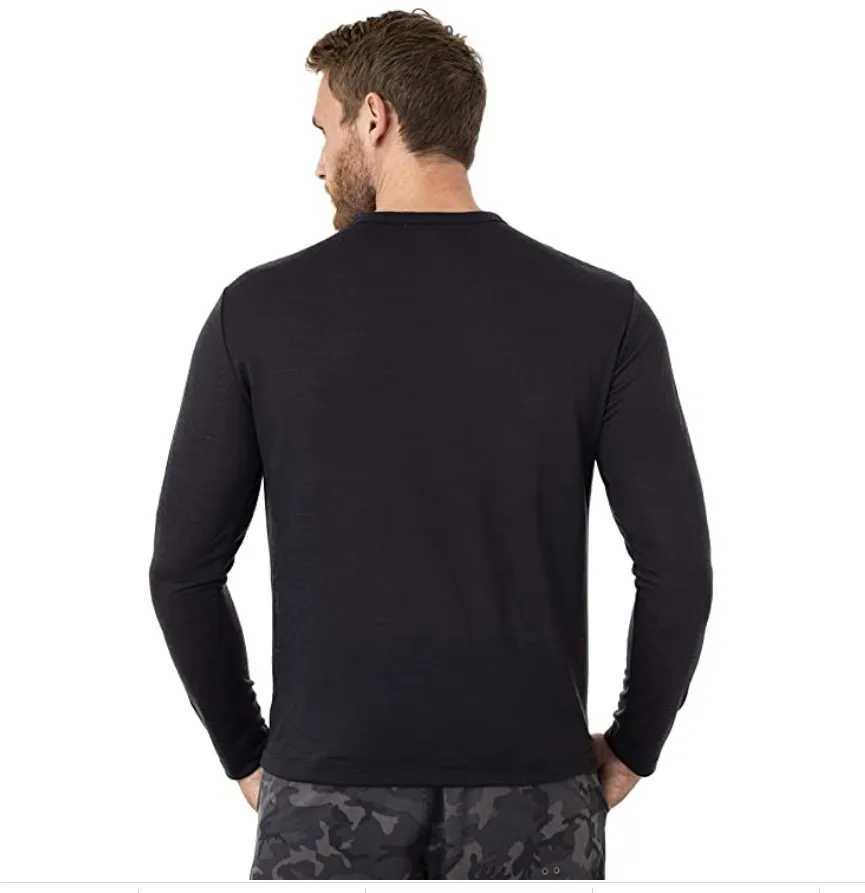 00% Merino Wool T-Shirt Men Merino Wool Thermal Underwear Base Layer Men Merino Wool Shirt 240g Moisture-Wicking Breathable Anti-Odor W250819