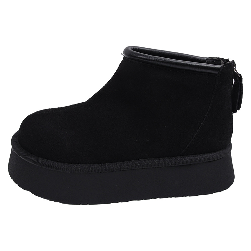 hot Free delivery designer woman cotton boots Snow boots with simple and plush design fashionable and comfortable cotton boots