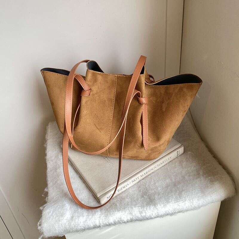 French Style Casual Tote Female Frosted Pu Leather Retro Shoulder Bags Business Bag For Women