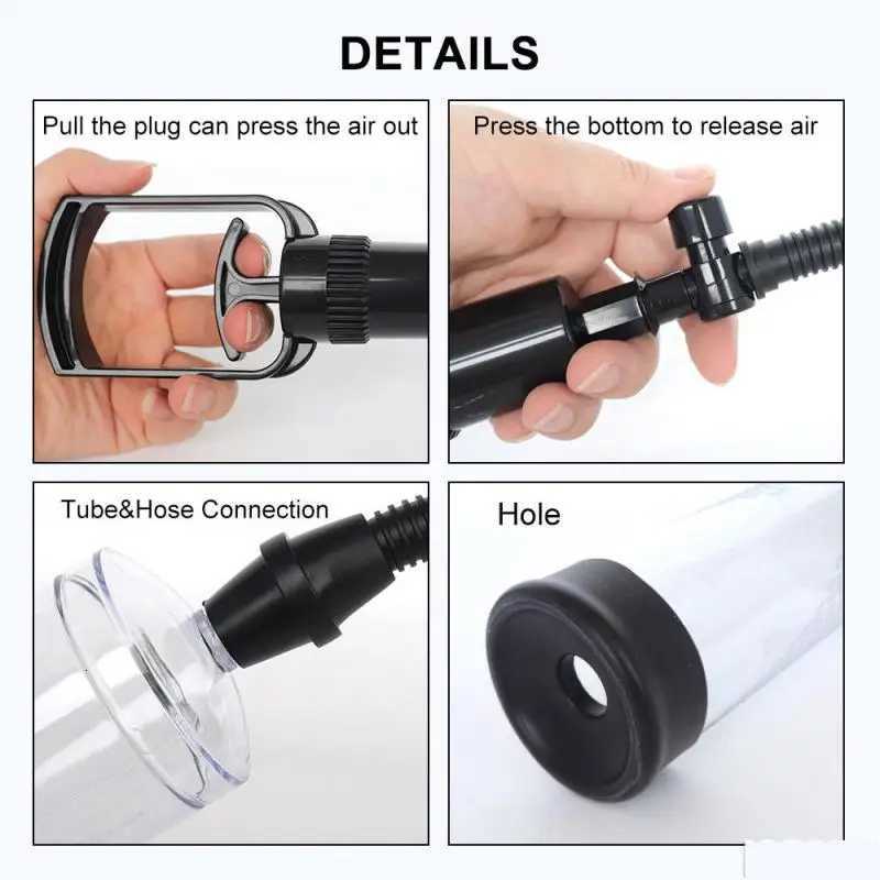 Effective Penis Pump Enlargement Vacuum Dick Extender Male Sex Toy Increase Length Enlarger Erotic Adult Sexy Product 18+ XJ250819