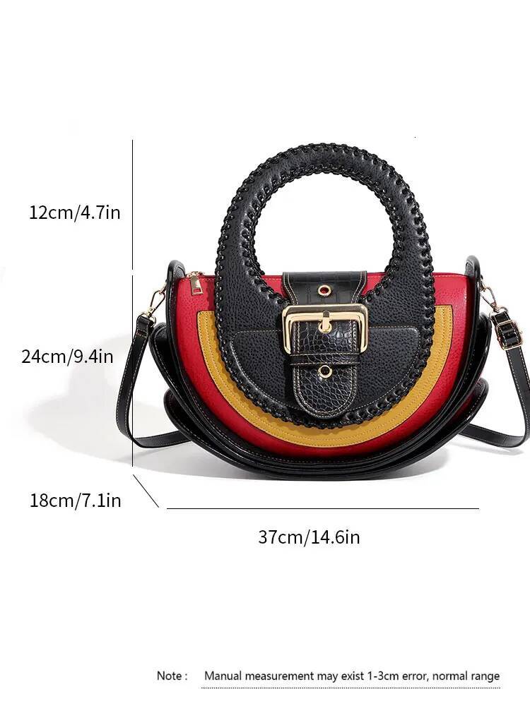 Woman Shoulder High-End Leather Purse Large Capacity Shopping Bag Fashion Designer Women's Top Handle Handbags Crossbody