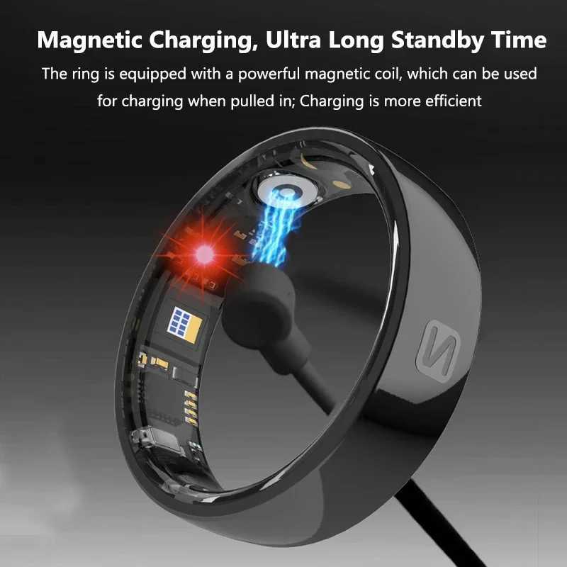 Ceramic NFC Smart Ring Womens Men Electronic Smartring 5ATM Waterproof Sports Fitness Sleep Tracker for Xiaomi Huawei Phone W250819