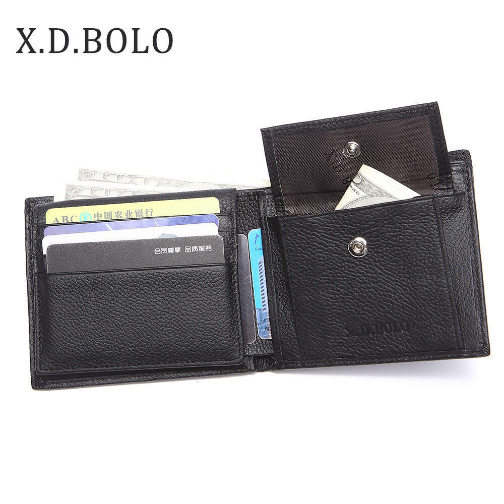 Fashion Casual Soft Leather Men's Wallet Short Coin Purse Multi-Functional Money Clip designer wallet B5 B5