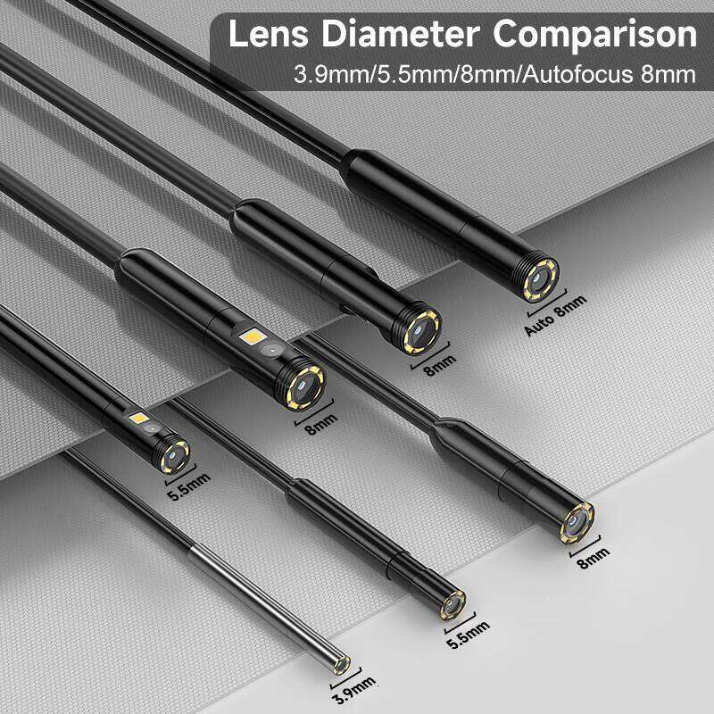Industrial Endoscope 4.3'' IPS Screen Autofocus Camera Hd1080p Single Dual Triple Lens USB Probe Car Inspection Borescope Leds