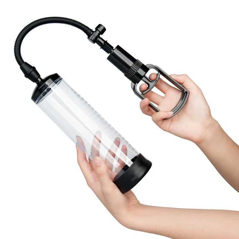 Penis Pump Extender Enlarger Male Sex Toys Manual Penis Vacuum Pump Sexual Enhancer Adult Toys Training Device XJ250819