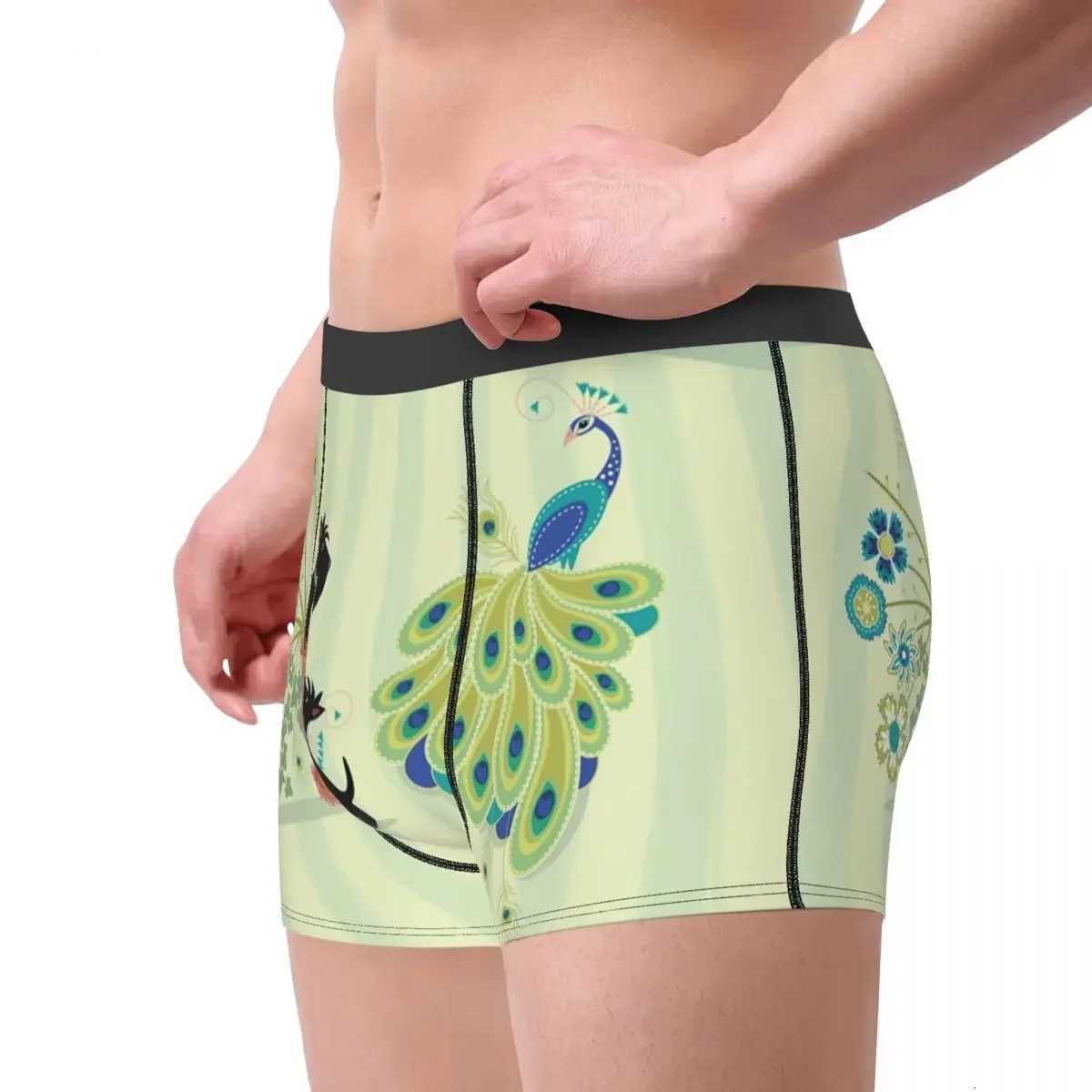 Scotties And Peacocks Boxer Shorts Men 3D Printed Male Stretch Scottish Terrier Dog Underwear Panties Briefs W250819