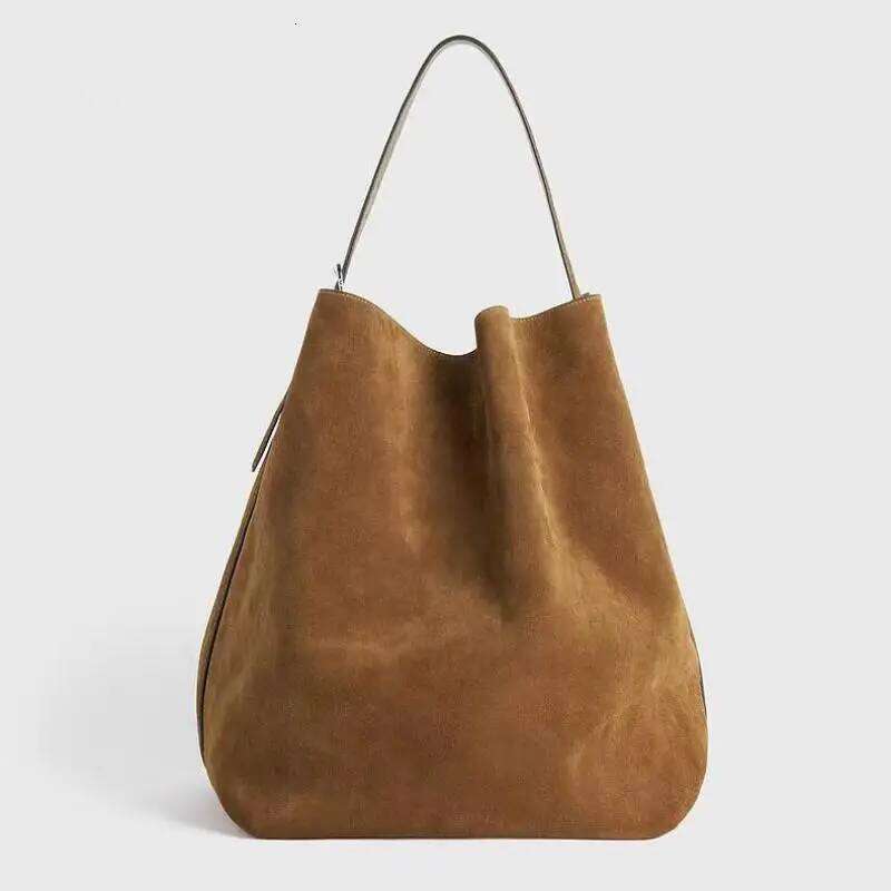 European And American Retro Suede Frosted New Commuting Simple Multifunctional Large Capacity Portable Shoulder Bag