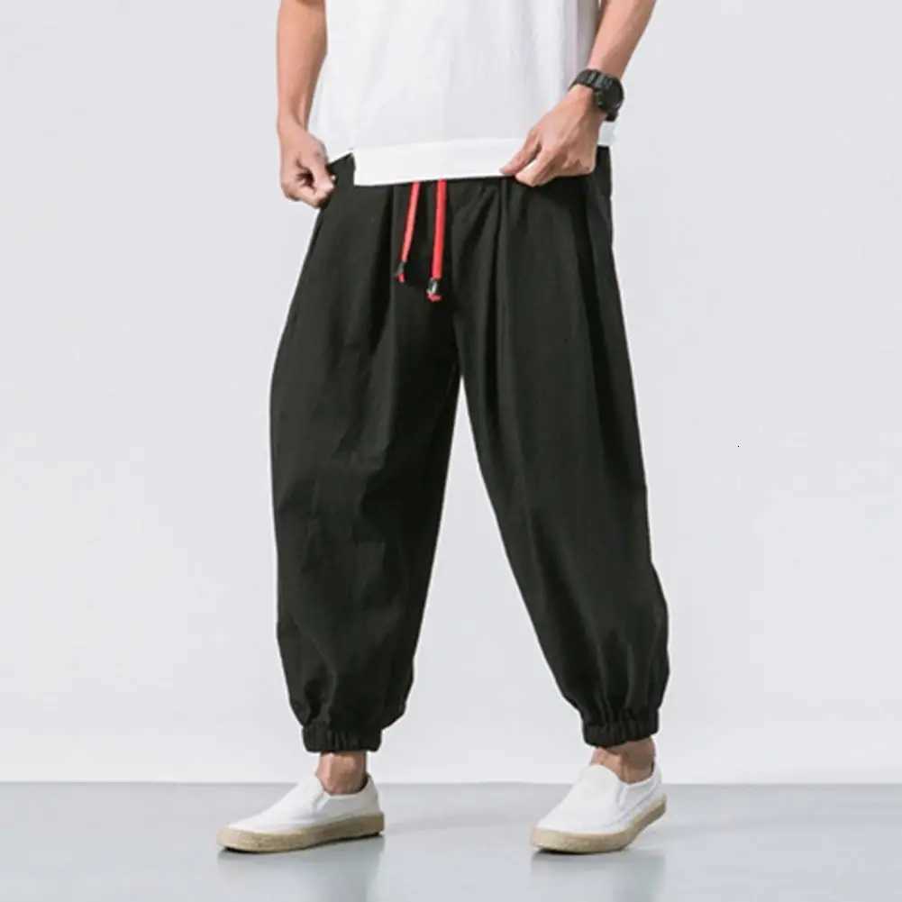 Harem Pants Men Chinese Style Casual Loose Sweatpants Japanese Kimono Sweatpants Jogger Pants Streetwear Trousers Male Pant W250819