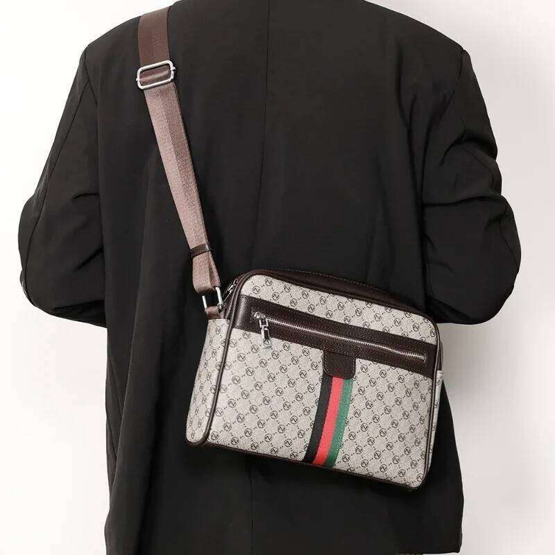 Fashion Brand Design Men's Crossbody Bags Letter Printed Shoulder Messenger Bag For Men Sling Satchels