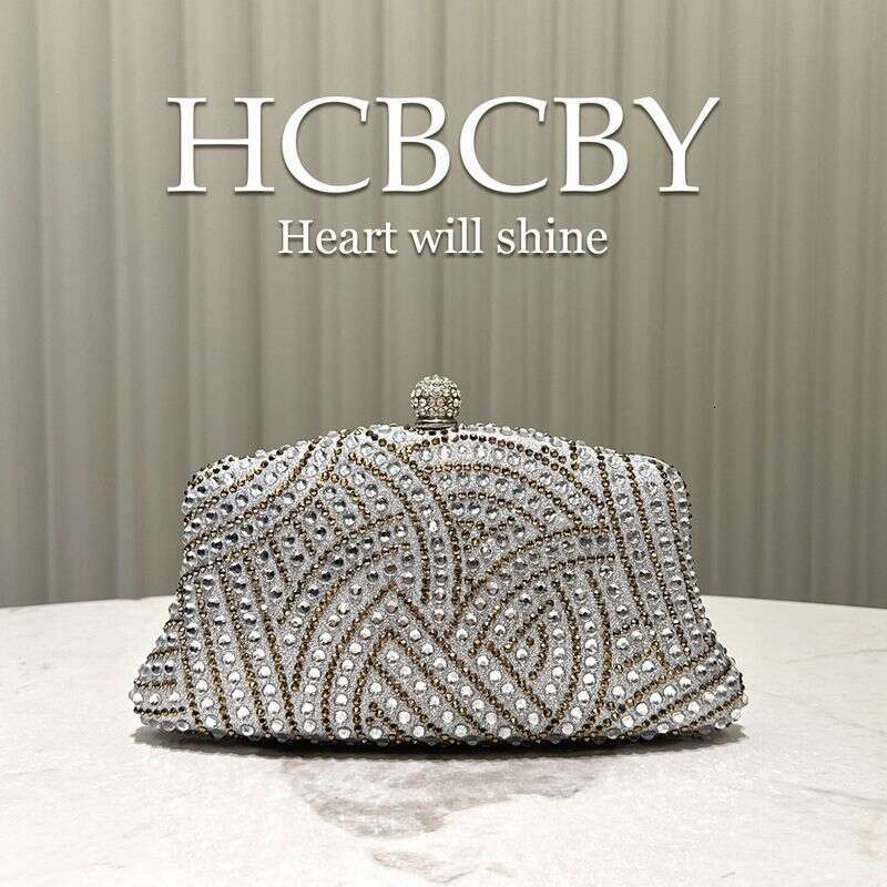 Women's Shiny Rhinestone Bag Can Be Matched With Dresses Evening Bags, Fashionable And Elegant Clutch Bags