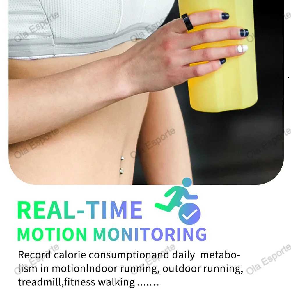 New Smart Ring Healthy Life Heart Rate Sleep Monitor Bluetooth Ceramics Ring Men Women IP68 3ATM Waterproof Multi-sport Modes W250819