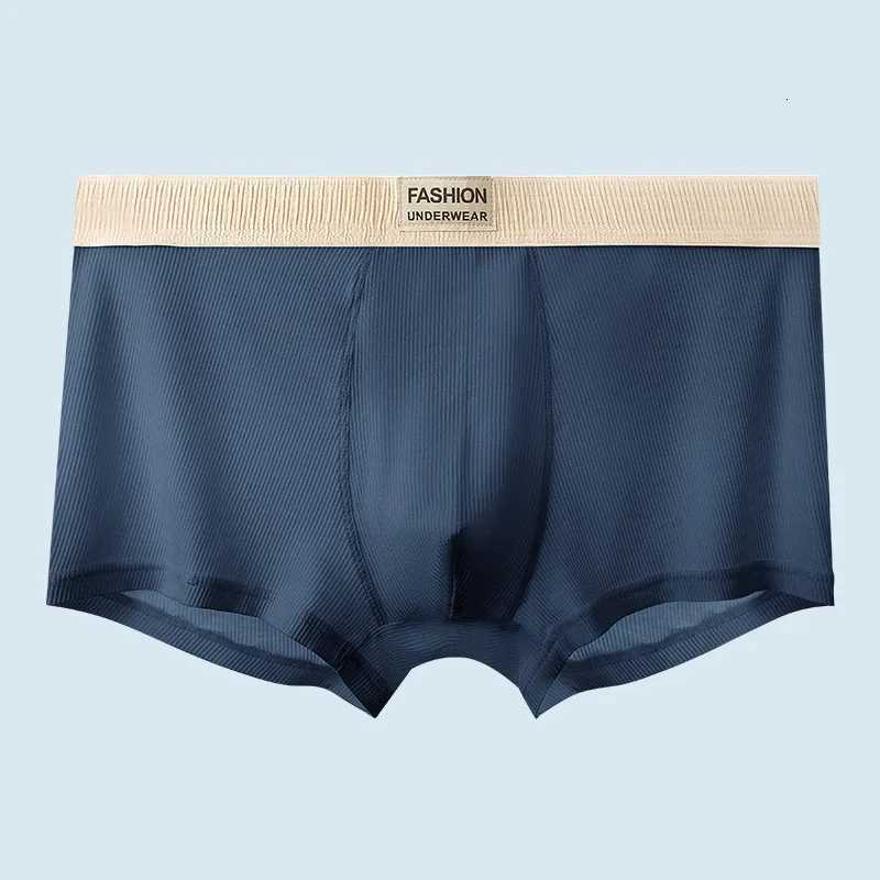 1 Piece Boxer Shorts Mens Breathable Underwear Man Letters Printing Belt Underpants Thin Panties Youth Elastic Boxer Briefs XL-4XL W250819