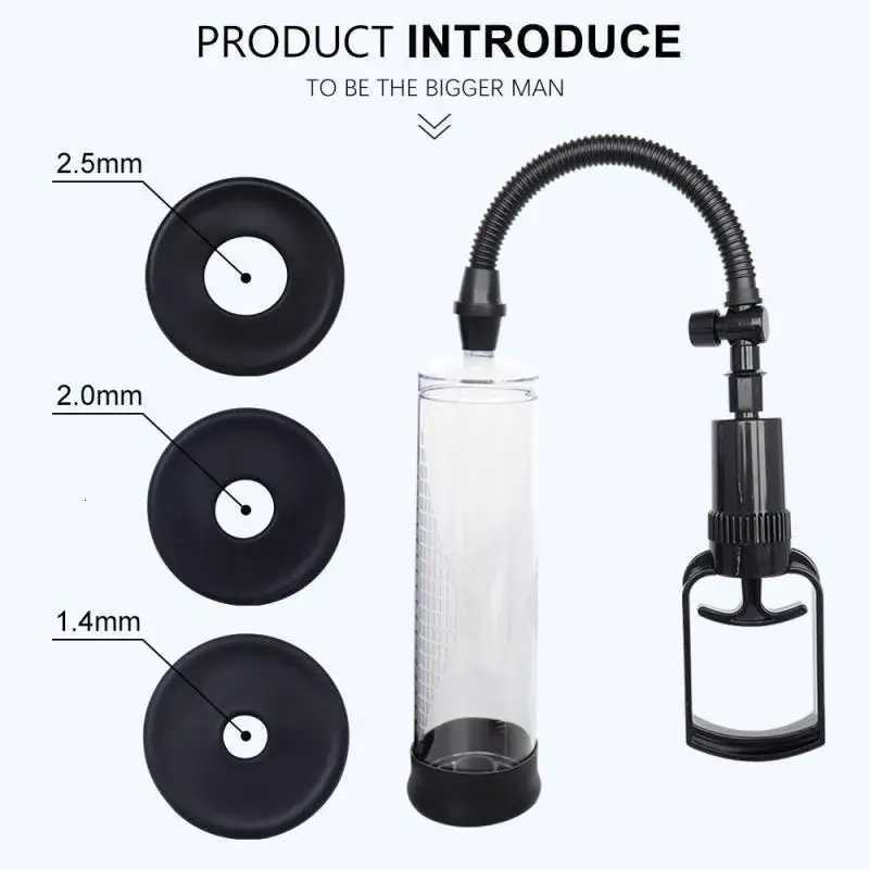 Effective Penis Pump Enlargement Vacuum Dick Extender Male Sex Toy Increase Length Enlarger Erotic Adult Sexy Product 18+ XJ250819