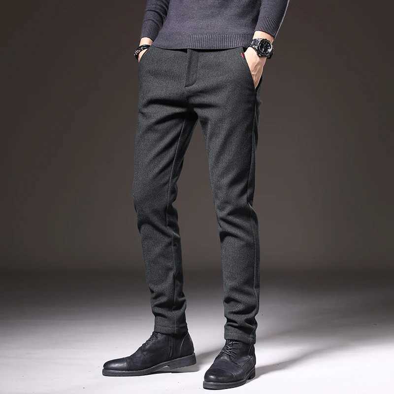 Autumn and Winter New Mens Casual Pants Slim Fit Comfortable Waist Straight Sleeve Fashion Versatile Pants W250819