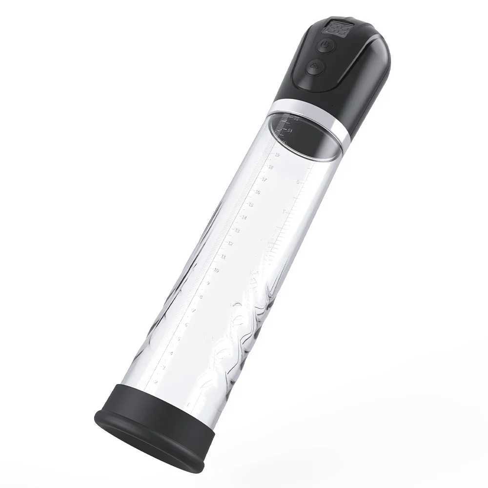 230mm Ultra-long Vacuum Pump Electric Penis Pump Male Masturbator Dick Extender Penis Enlargement Pump Trainer Sex Toy for MenXJ250819