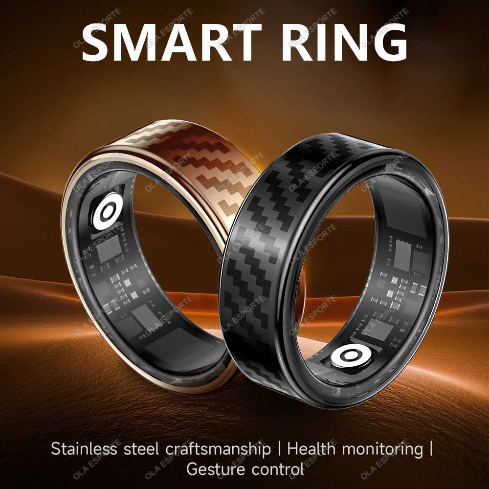 2025 Smart Ring Call Alert Message Notification Hand Gestures Control Health Manager IP68 5ATM Waterproof Ring for Men and Women W250819