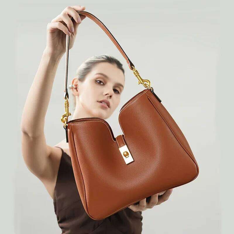 Female Natural Cowhide Handbags Ladies Cow Split Leather Crossbody Women S Tote Commuter Large Capacity Shoulder Bags New