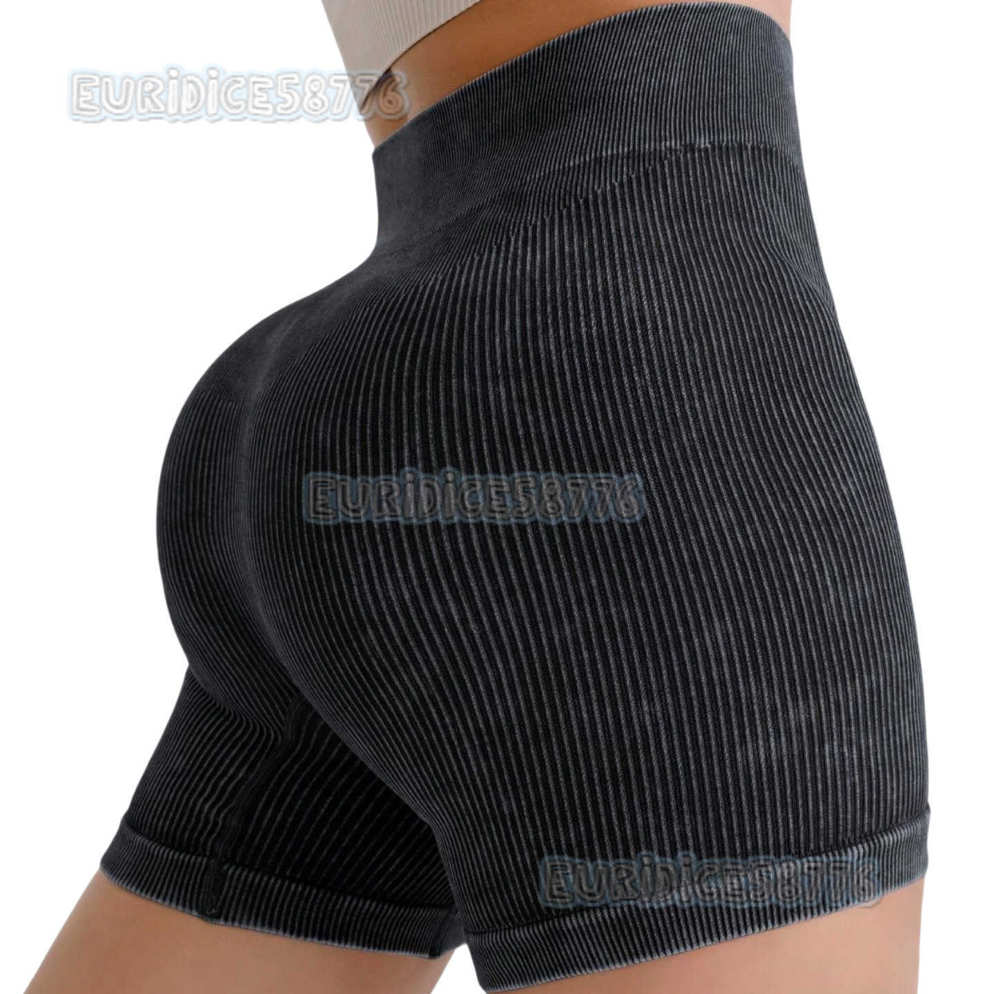 Washed Yoga Pants for Women Summer High Waist Hip Lift Quick-dry Tight Running Fitness Pants Ribbed Solid Color Sports Pants H250819