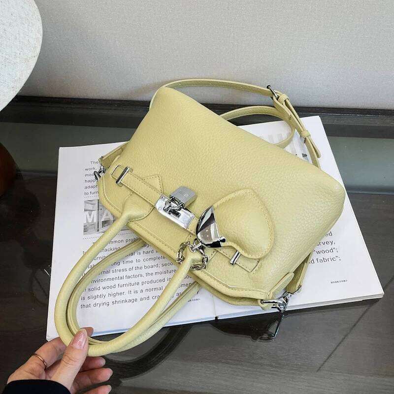 Premium Nappa Leather Handbag For Women Crossbody Shoulder Bag Soft Designer Tote Purse