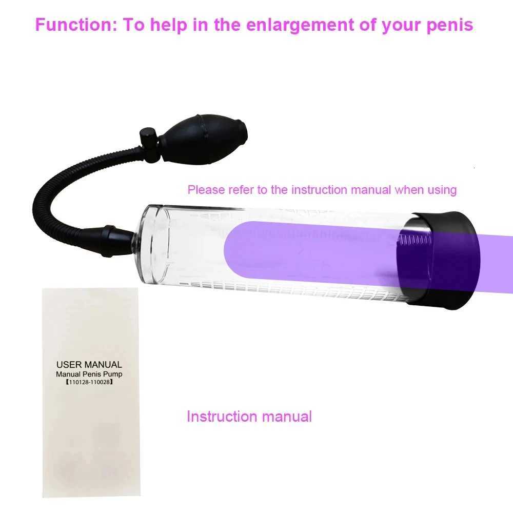 Penis Pump Vacuum Pump for Penis Enlargement Male Enhancement Erection Dick Cock Pump Masturbator Penis Trainer Adult Sex Toys XJ250819