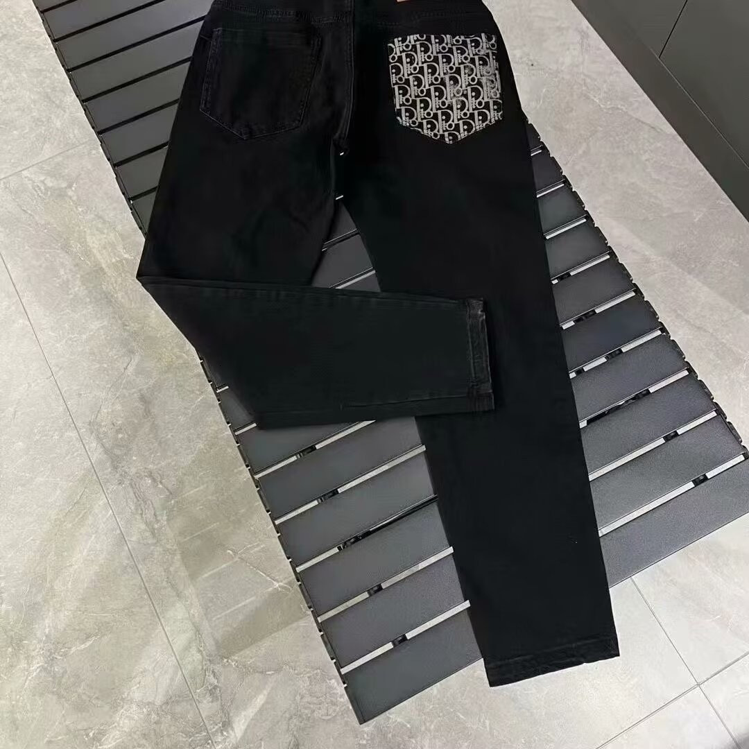 Free Shipping Designer 2025 American Street Style Washed Retro Jeans, Suitable For Men, With Letters, Niche Loose Fit, High Street Atmosphere Style Pa