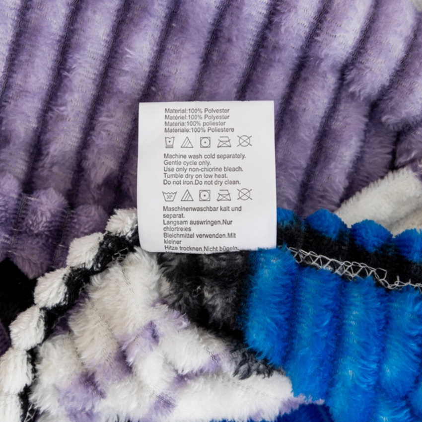 (Total) Chaotong Velvet 2024 New Striped Flannel Printed Checkered Blanket