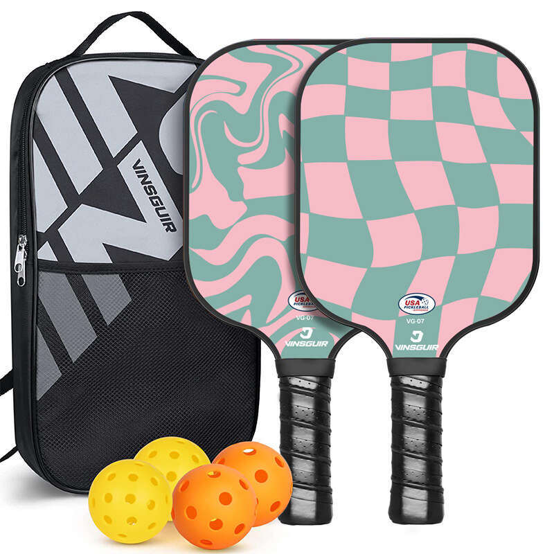 Heat Pressed Integrated T700 Carbon Fiber Pickleball Racket Full Set