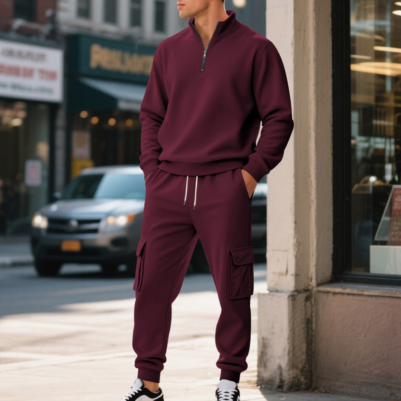 Unisex Tracksuit Polyester Oversized Jogging Sweat Suit Fleece Oversized Men Sweatpants and Hoodie Set Jogger Two Piece Jogging Tracksuit Sets