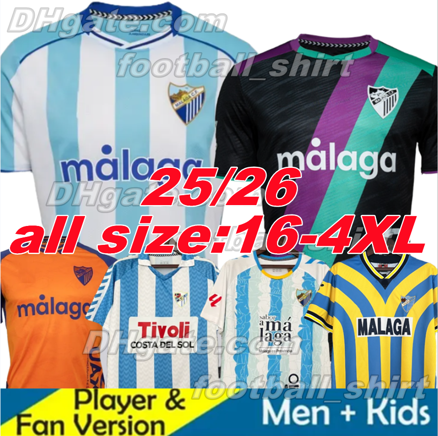 25 26 Malaga CF ISCO soccer jerseys CAMISETA 05 06 97 98 99 Retro Football Shirts Maradona 25TH 2025 2026 Men Kids Kit BUSTINZA M. JUANDE RAMON FEBAS ALEX GALLAR
