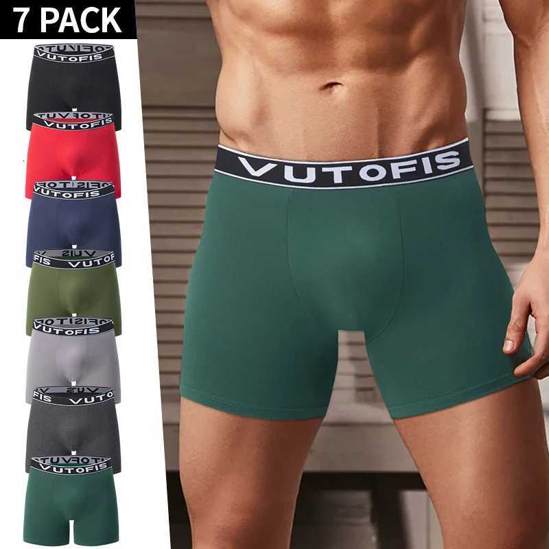 5/7/0 Pcs Mens Long Sports Parent-child Underwear Teenagers To Adults Multi-size Mix And Match Boxer Shorts Elastic Waist Shorts W250819