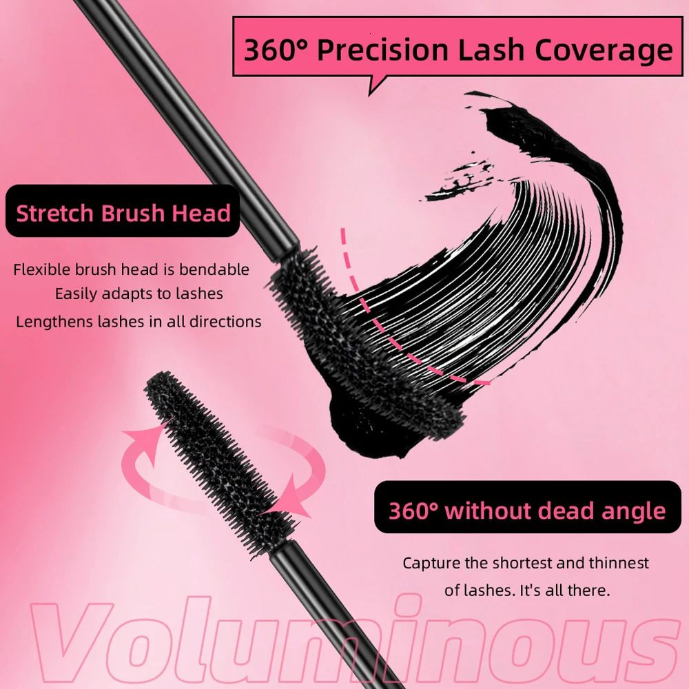 Eyelashes Lengthening Mascara Waterproof Long Lasting Silky Lash Black Eyelashes Extension Make Up Beauty Eye Korean Cosmetic 250818